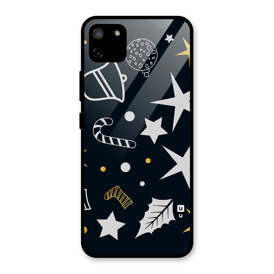 Christmas Special Pattern Glass Back Case for Realme C11