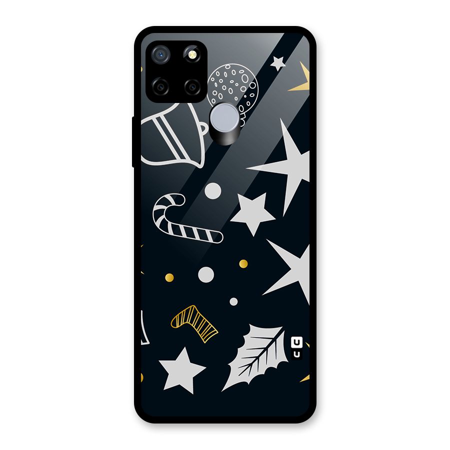 Christmas Special Pattern Glass Back Case for Realme C12