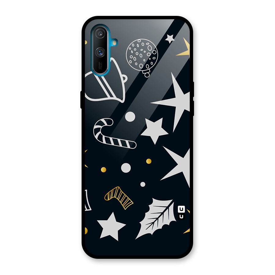 Christmas Special Pattern Glass Back Case for Realme C3