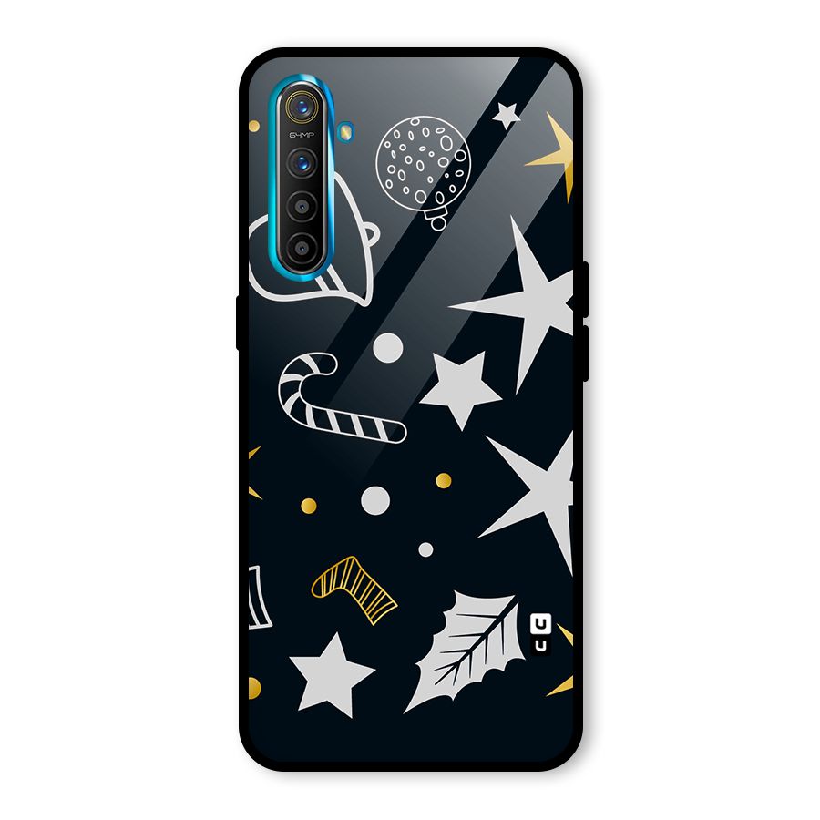 Christmas Special Pattern Glass Back Case for Realme X2