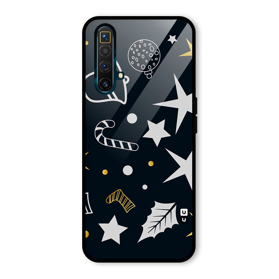 Christmas Special Pattern Glass Back Case for Realme X3