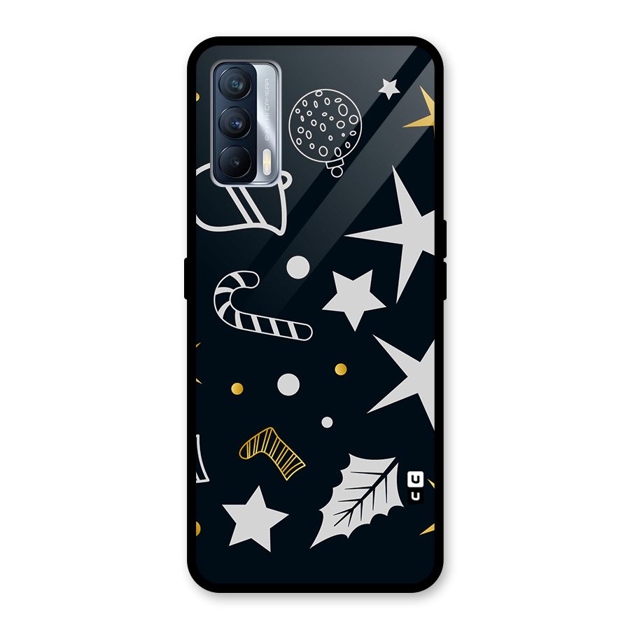 Christmas Special Pattern Glass Back Case for Realme X7