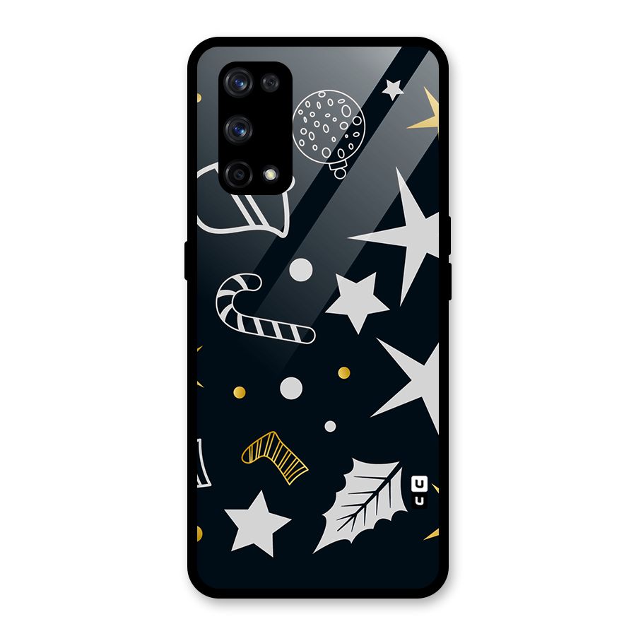 Christmas Special Pattern Glass Back Case for Realme X7 Pro
