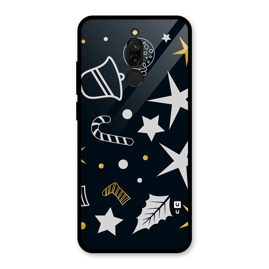 Christmas Special Pattern Glass Back Case for Redmi 8