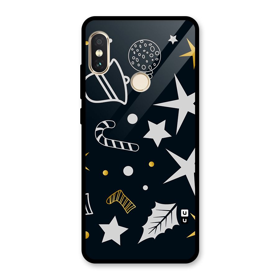 Christmas Special Pattern Glass Back Case for Redmi Note 5 Pro
