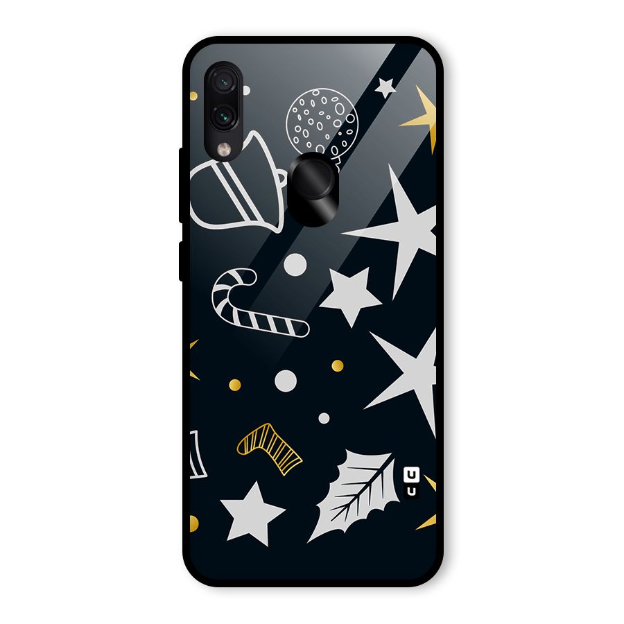 Christmas Special Pattern Glass Back Case for Redmi Note 7 Pro