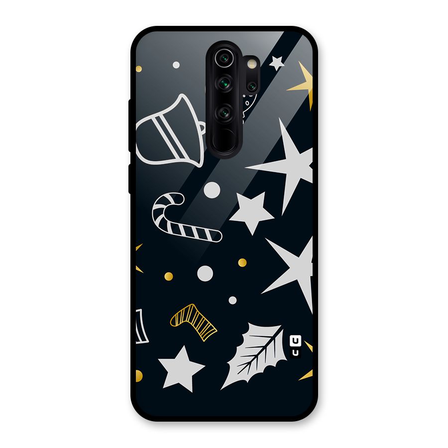 Christmas Special Pattern Glass Back Case for Redmi Note 8 Pro