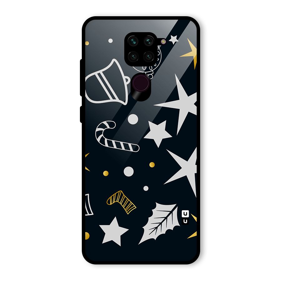 Christmas Special Pattern Glass Back Case for Redmi Note 9