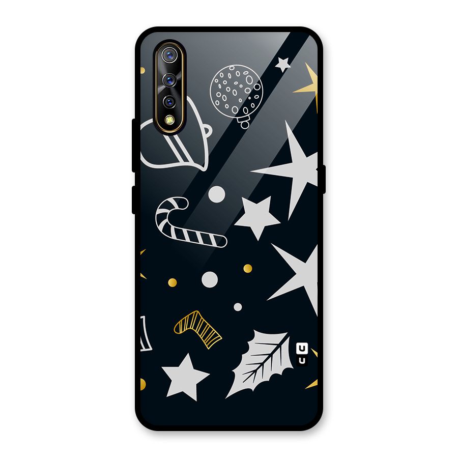 Christmas Special Pattern Glass Back Case for Vivo S1
