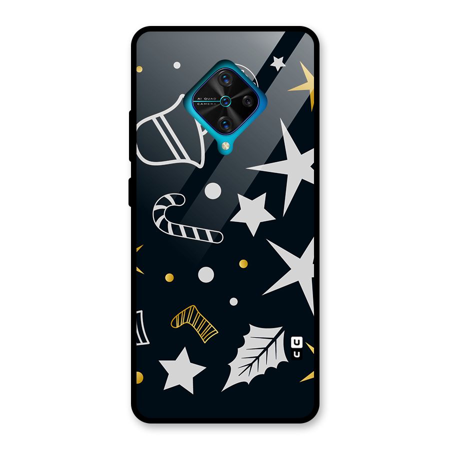 Christmas Special Pattern Glass Back Case for Vivo S1 Pro