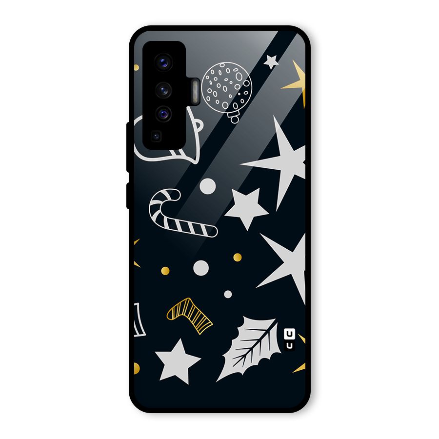 Christmas Special Pattern Glass Back Case for Vivo X50