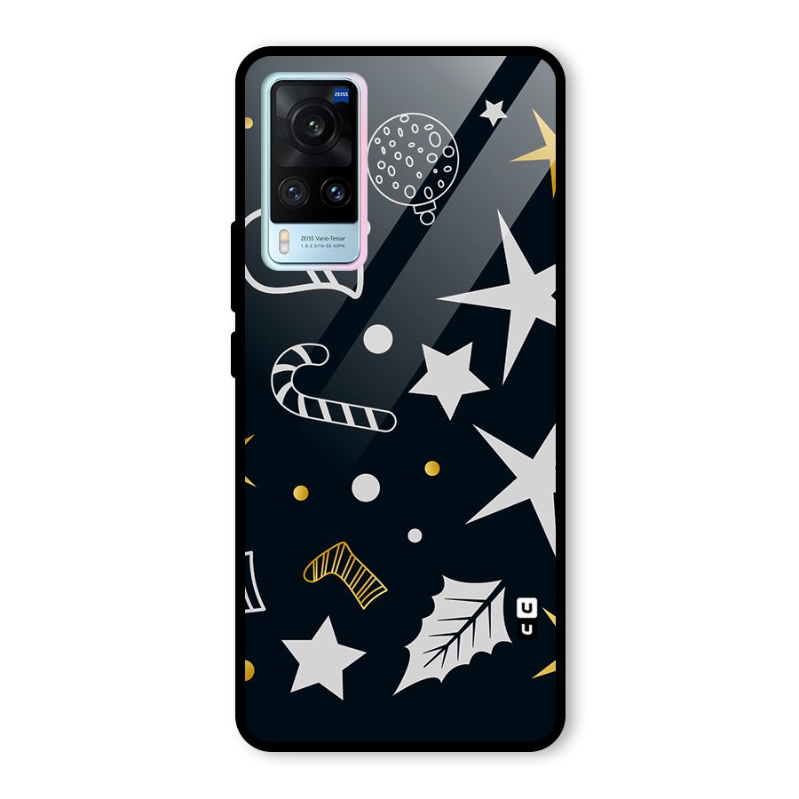 Christmas Special Pattern Glass Back Case for Vivo X60