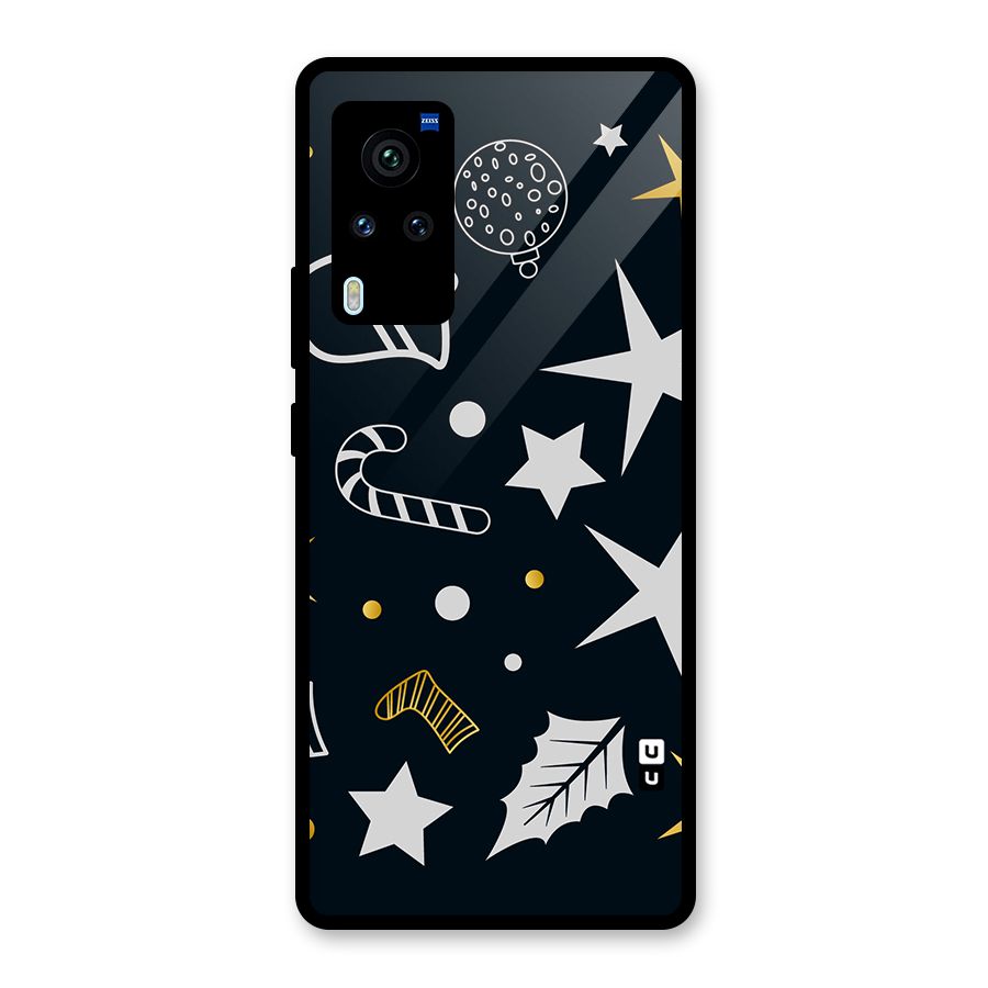 Christmas Special Pattern Glass Back Case for Vivo X60 Pro