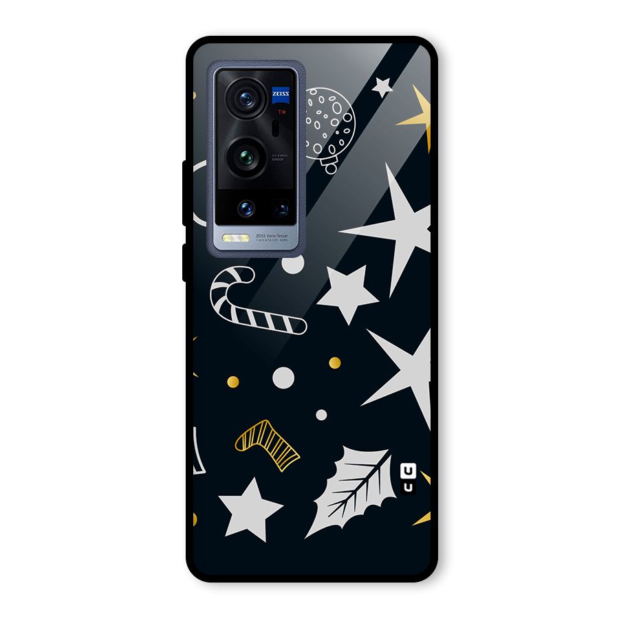 Christmas Special Pattern Glass Back Case for Vivo X60 Pro Plus