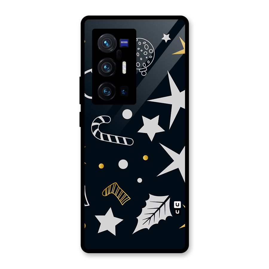 Christmas Special Pattern Glass Back Case for Vivo X70 Pro Plus