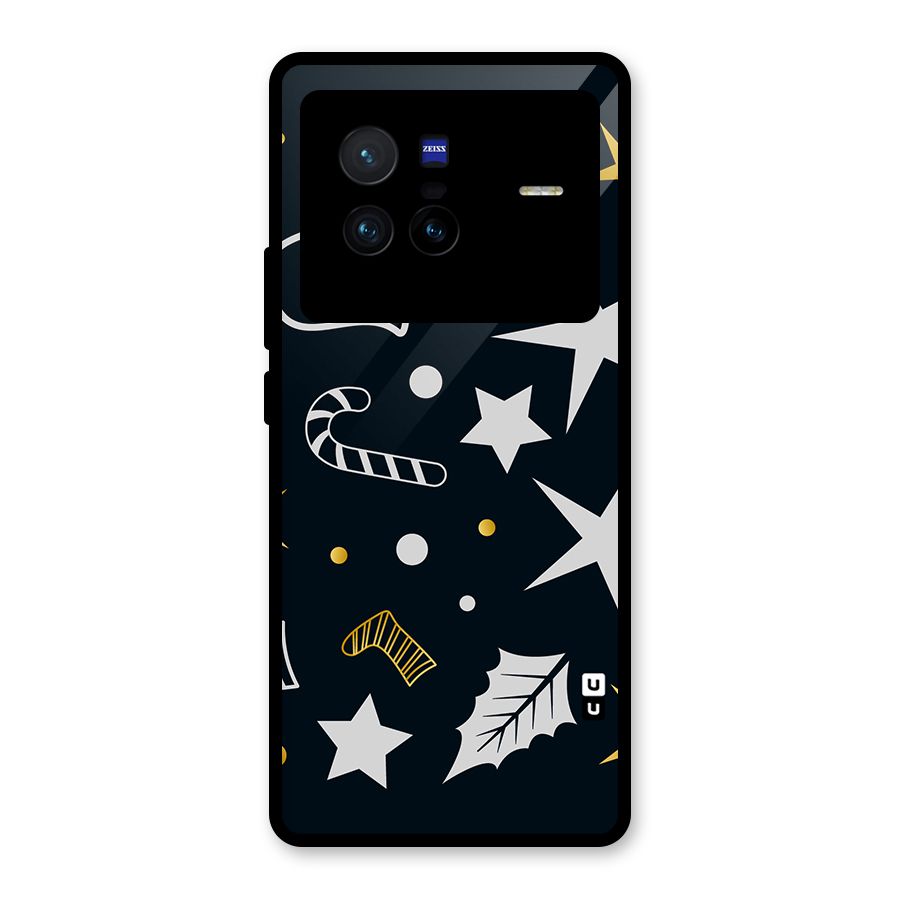 Christmas Special Pattern Glass Back Case for Vivo X80