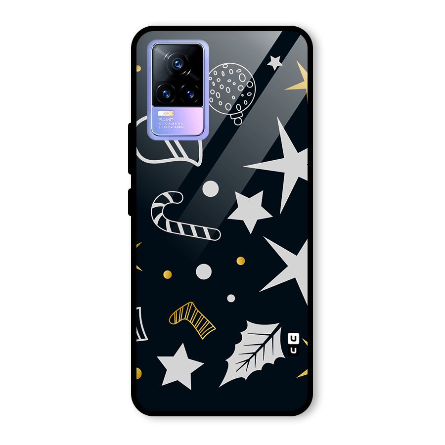 Christmas Special Pattern Glass Back Case for Vivo Y73