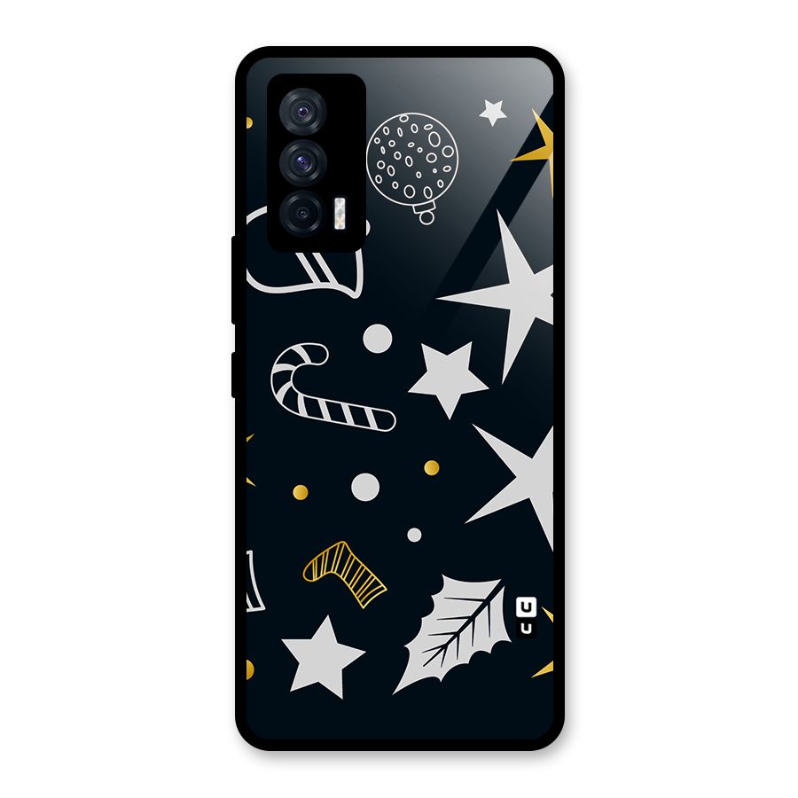Christmas Special Pattern Glass Back Case for Vivo iQOO 7 5G