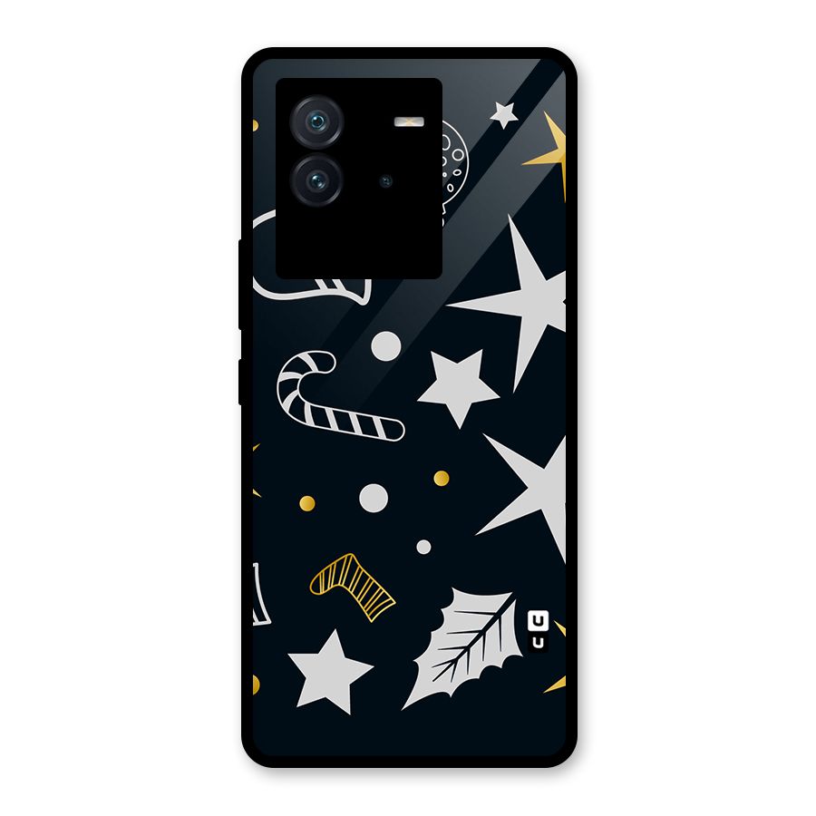 Christmas Special Pattern Glass Back Case for Vivo iQOO Neo 6 5G