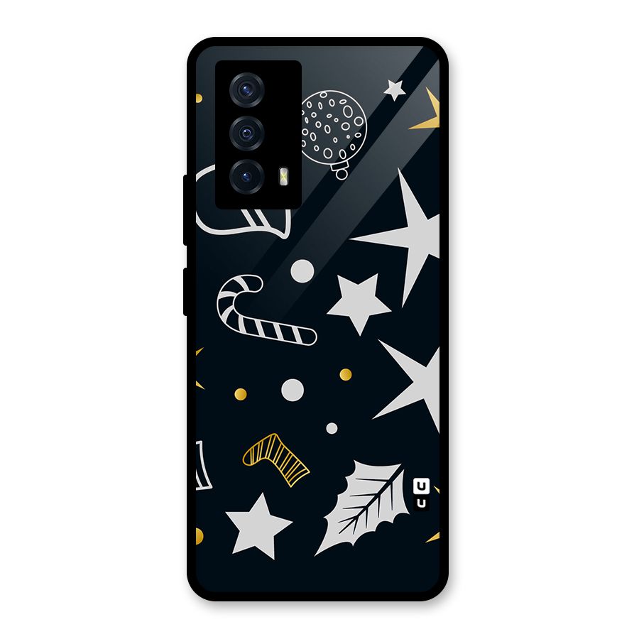 Christmas Special Pattern Glass Back Case for Vivo iQOO Z5