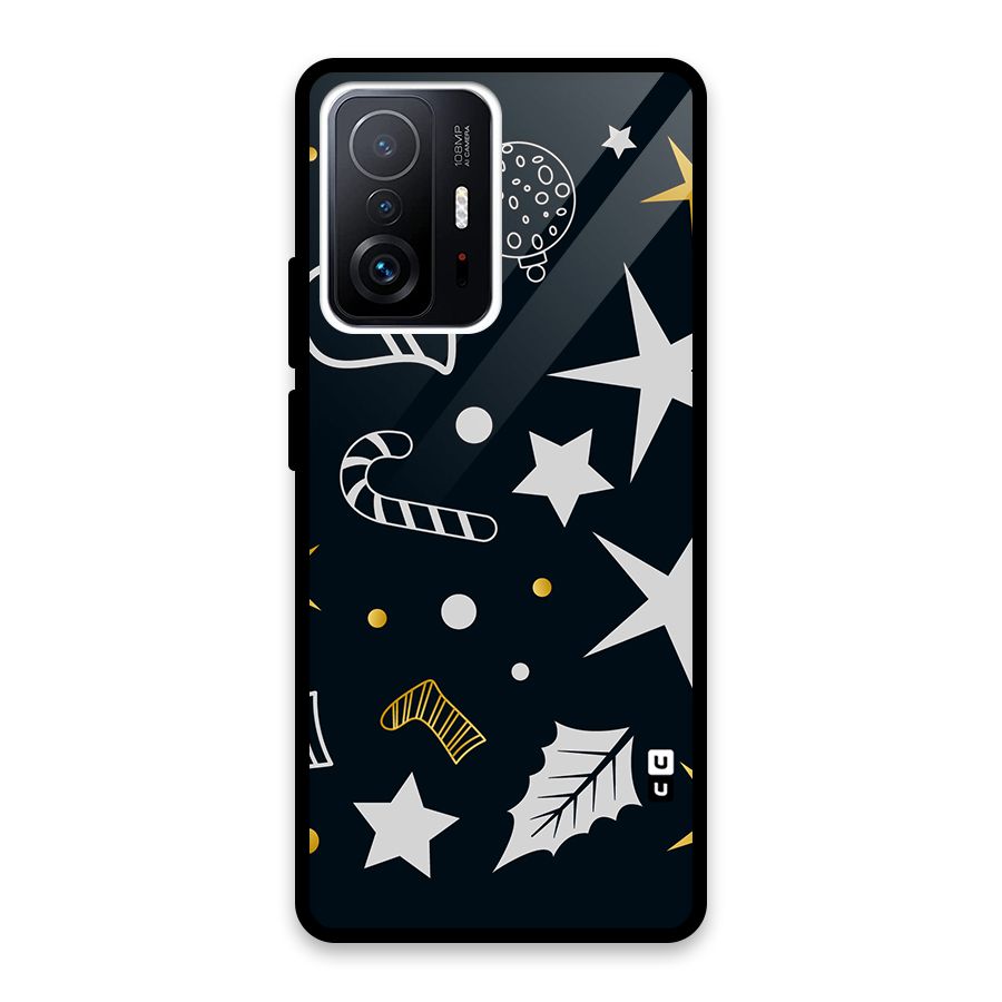 Christmas Special Pattern Glass Back Case for Xiaomi 11T Pro