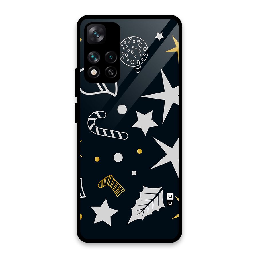 Christmas Special Pattern Glass Back Case for Xiaomi 11i HyperCharge 5G