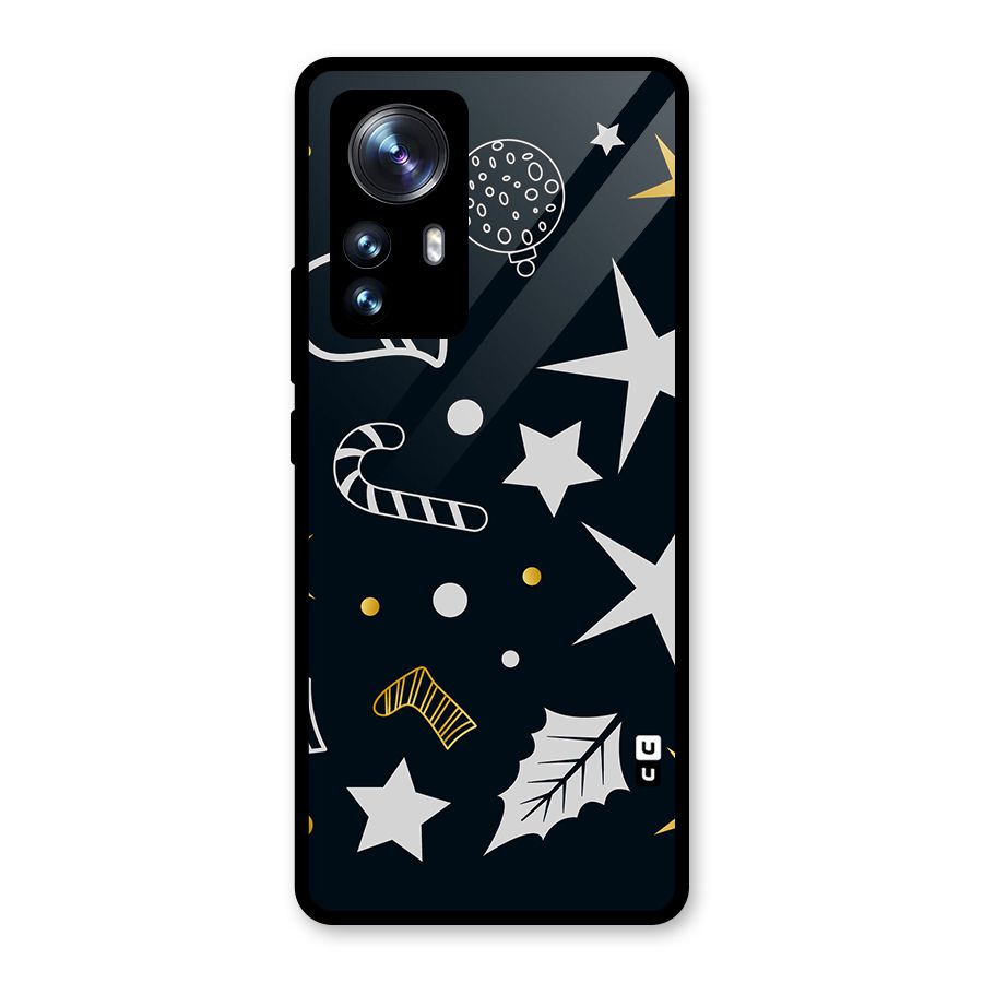 Christmas Special Pattern Glass Back Case for Xiaomi 12 Pro
