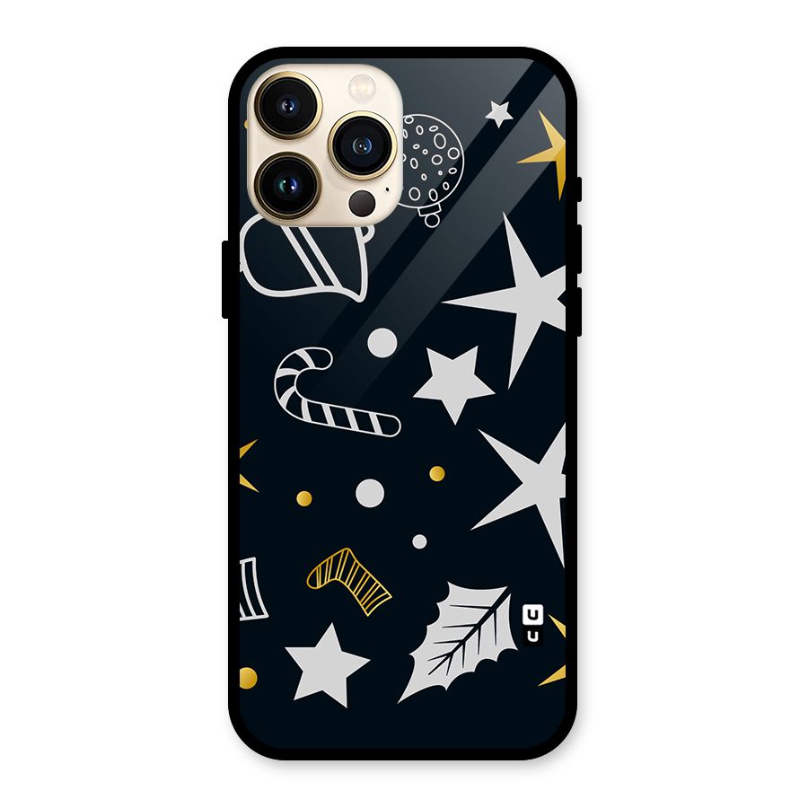 Christmas Special Pattern Glass Back Case for iPhone 13 Pro Max
