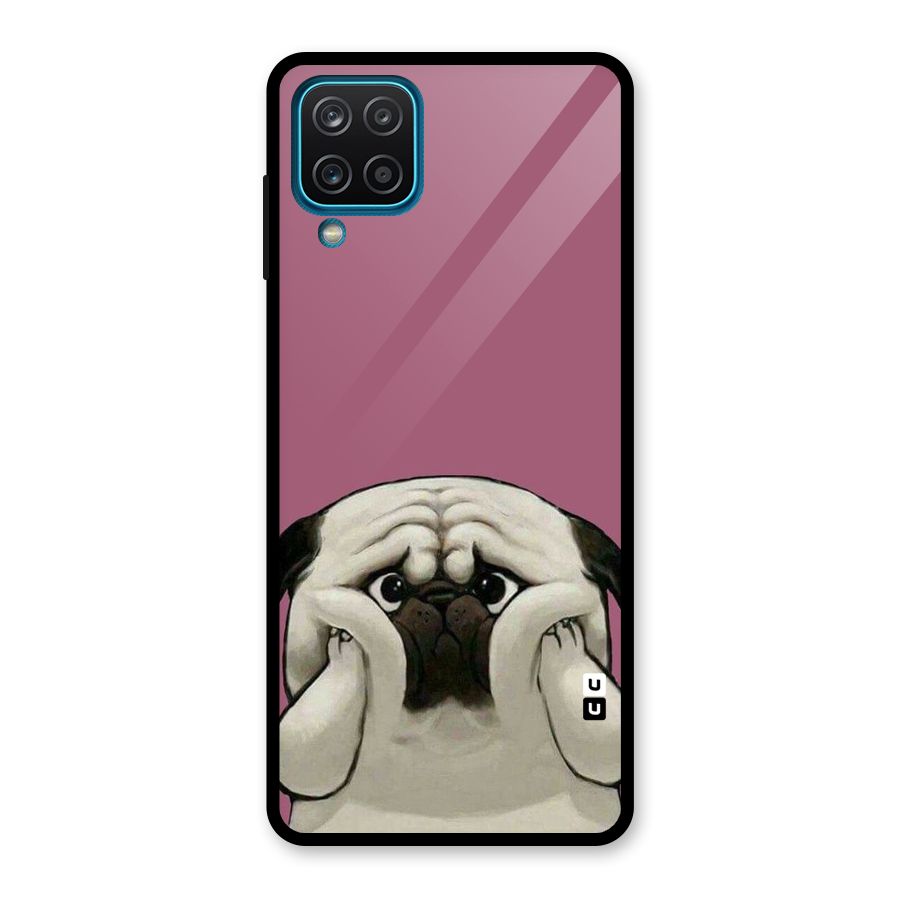 Chubby Doggo Glass Back Case for Galaxy A12