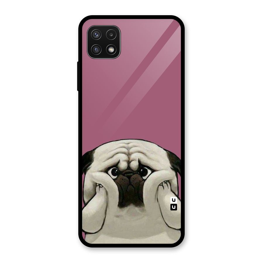 Chubby Doggo Glass Back Case for Galaxy A22 5G