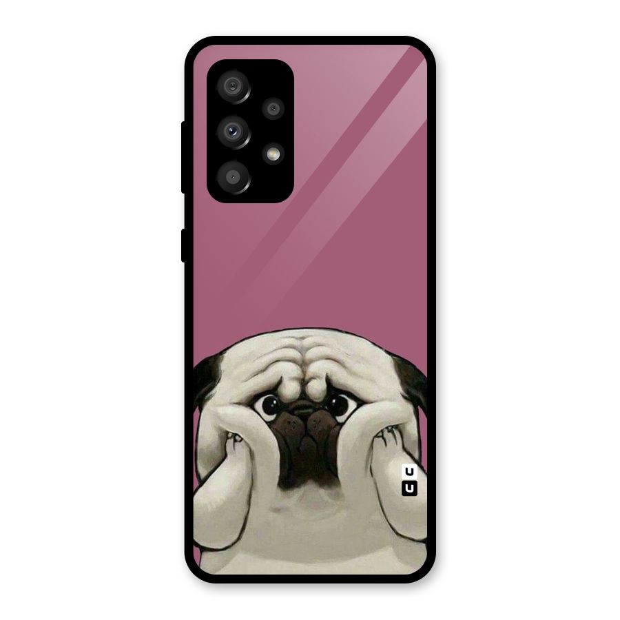 Chubby Doggo Glass Back Case for Galaxy A32