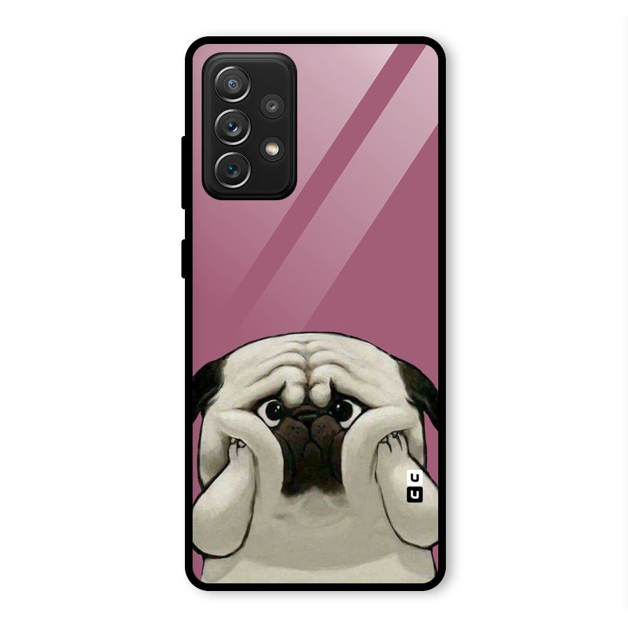 Chubby Doggo Glass Back Case for Galaxy A72