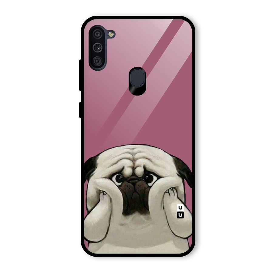 Chubby Doggo Glass Back Case for Galaxy M11