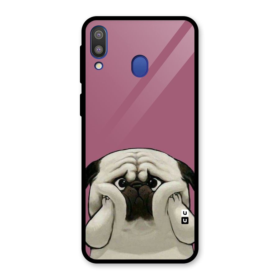 Chubby Doggo Glass Back Case for Galaxy M20