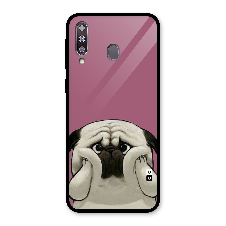 Chubby Doggo Glass Back Case for Galaxy M30