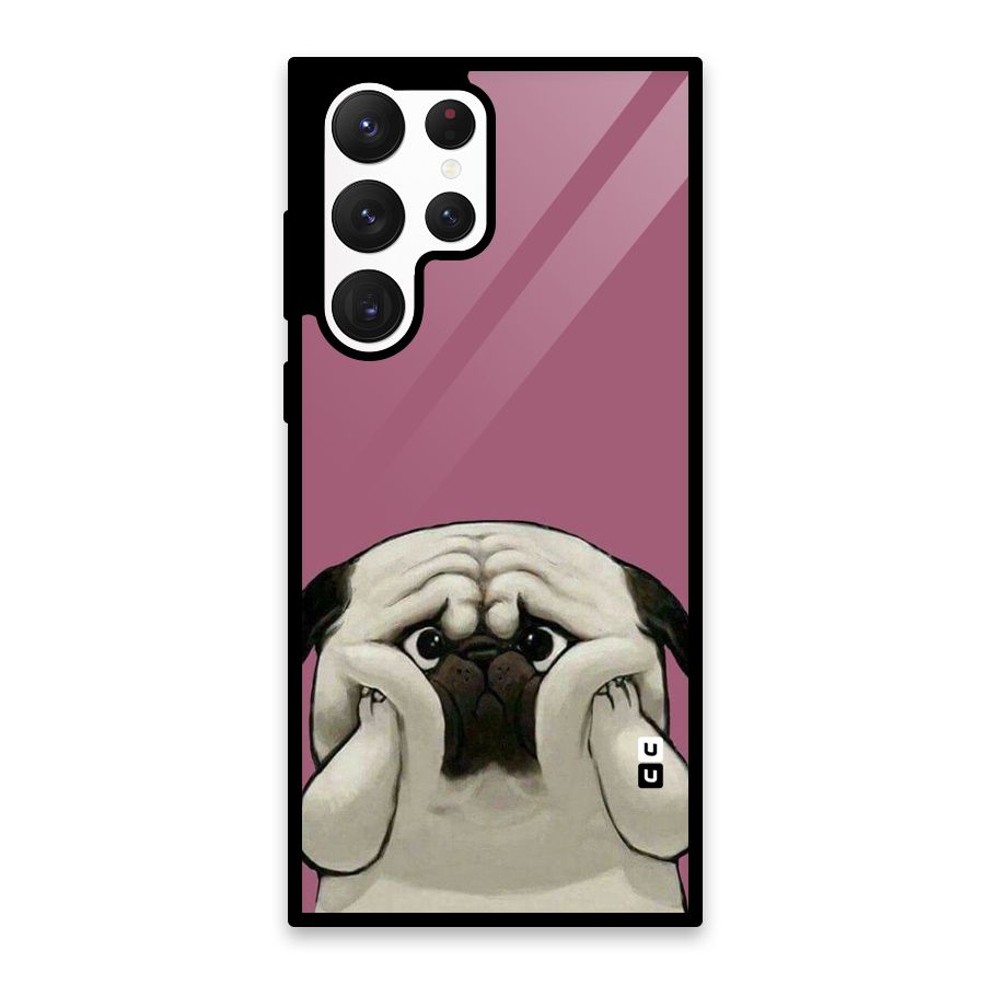 Chubby Doggo Glass Back Case for Galaxy S22 Ultra 5G