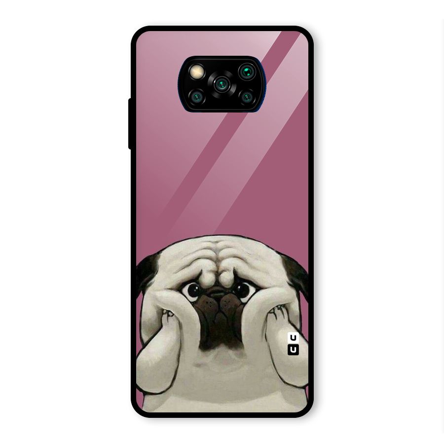 Chubby Doggo Glass Back Case for Poco X3 Pro