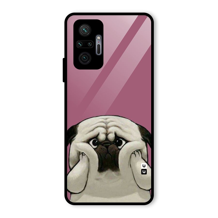 Chubby Doggo Glass Back Case for Redmi Note 10 Pro