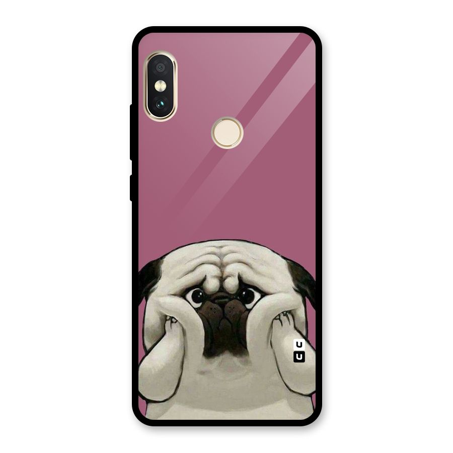 Chubby Doggo Glass Back Case for Redmi Note 5 Pro
