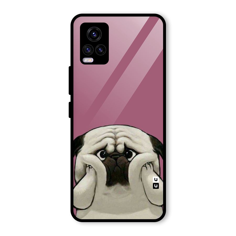 Chubby Doggo Glass Back Case for Vivo V20