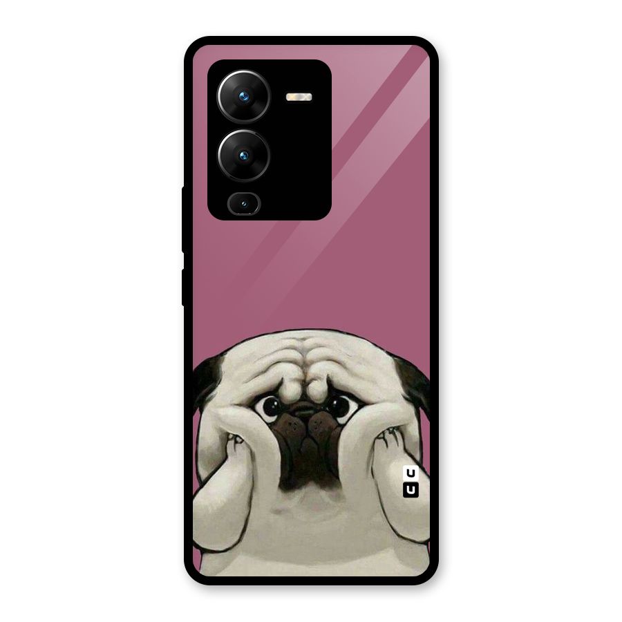 Chubby Doggo Glass Back Case for Vivo V25 Pro
