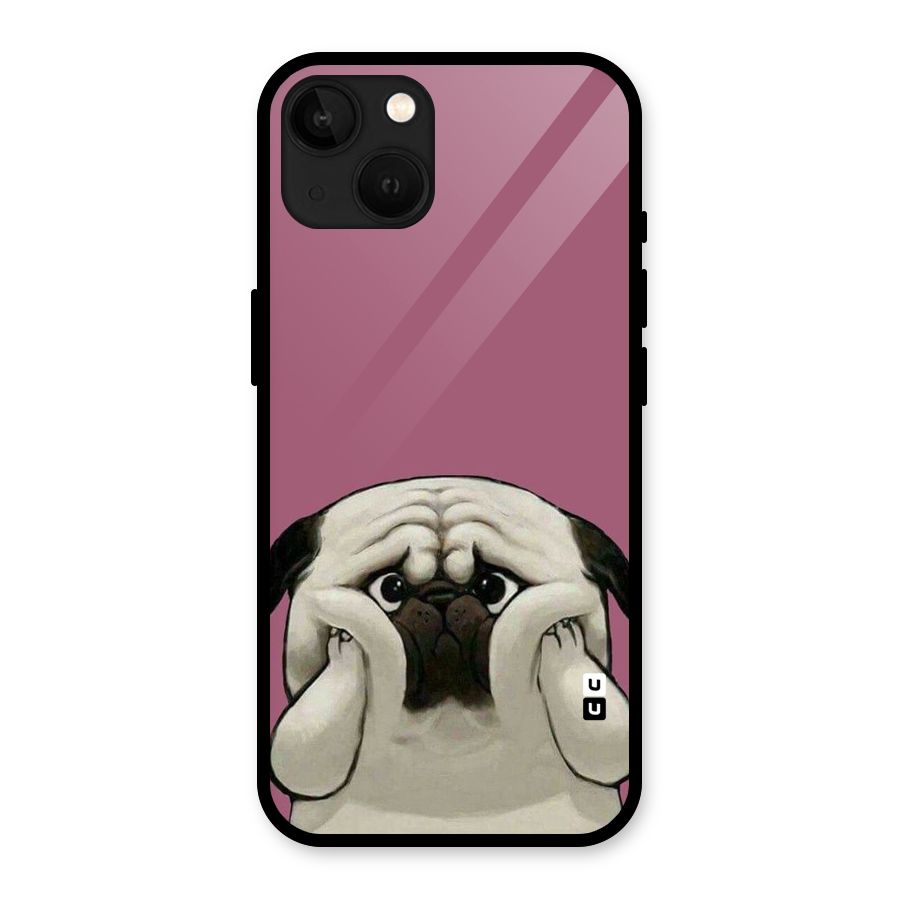Chubby Doggo Glass Back Case for iPhone 13