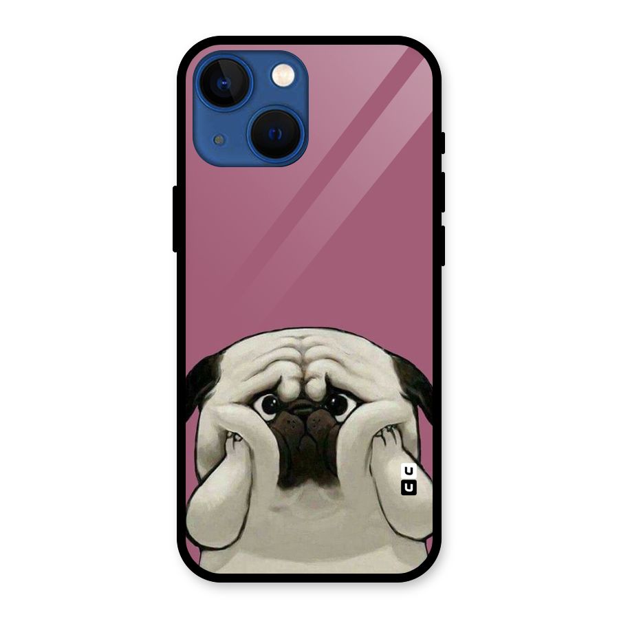 Chubby Doggo Glass Back Case for iPhone 13 Mini