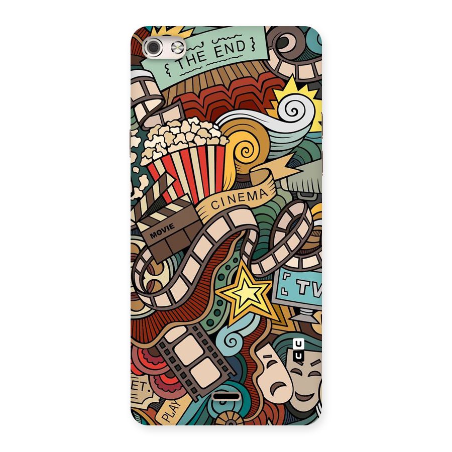 Cinematic Design Back Case for Micromax Canvas Silver 5