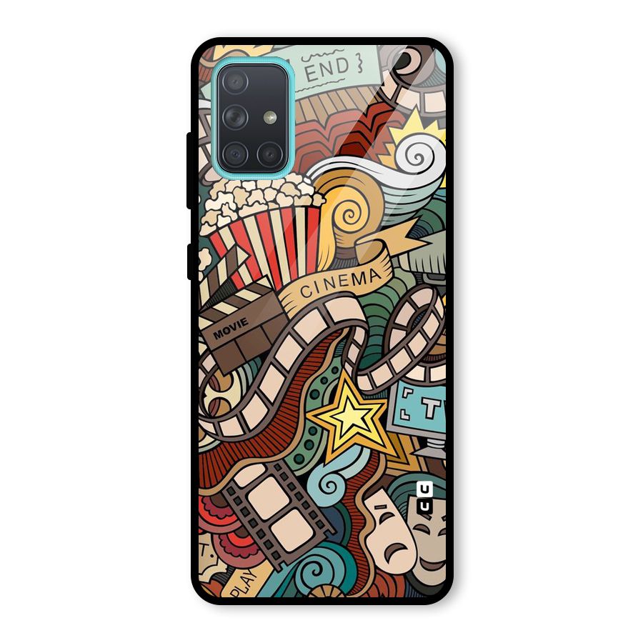 Cinematic Design Glass Back Case for Galaxy A71
