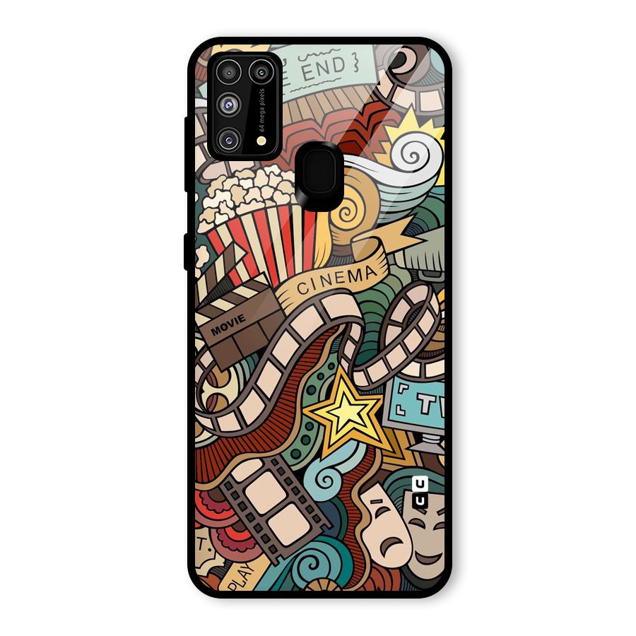 Cinematic Design Glass Back Case for Galaxy F41