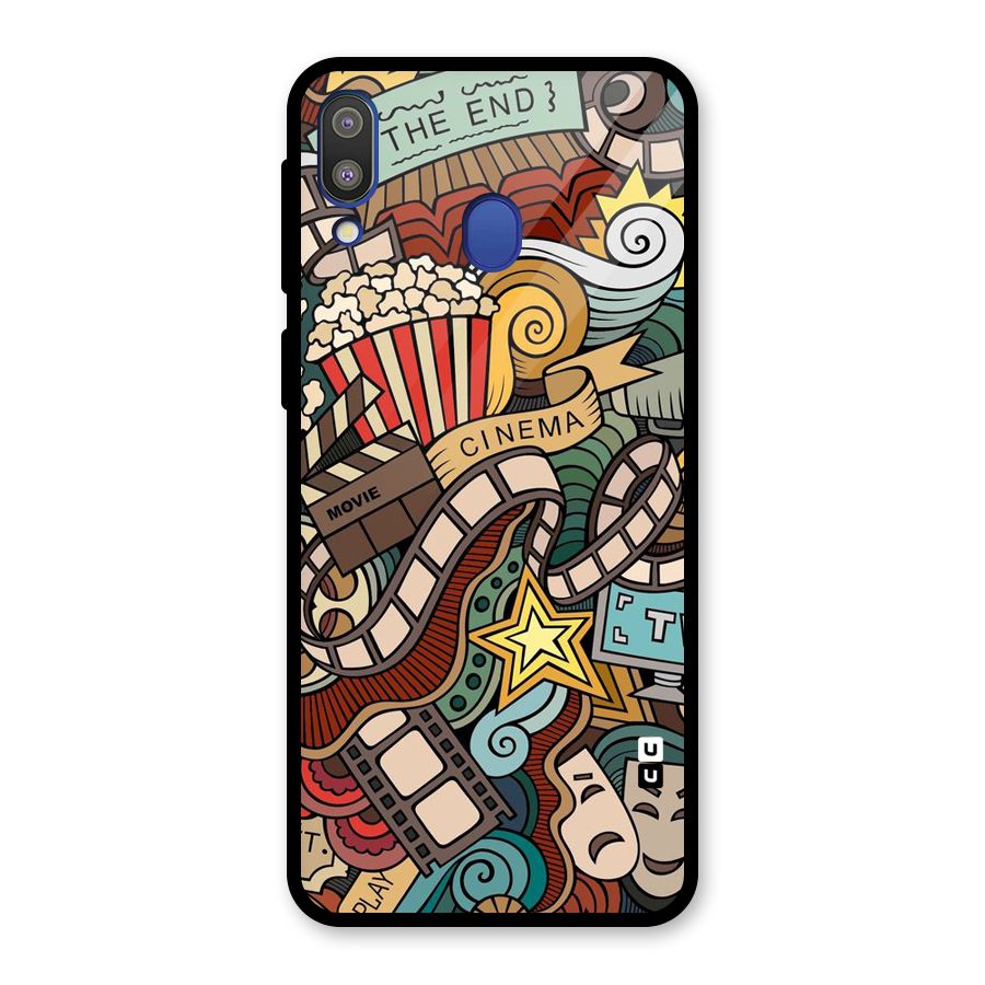 Cinematic Design Glass Back Case for Galaxy M20