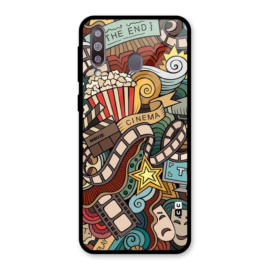 Cinematic Design Glass Back Case for Galaxy M30