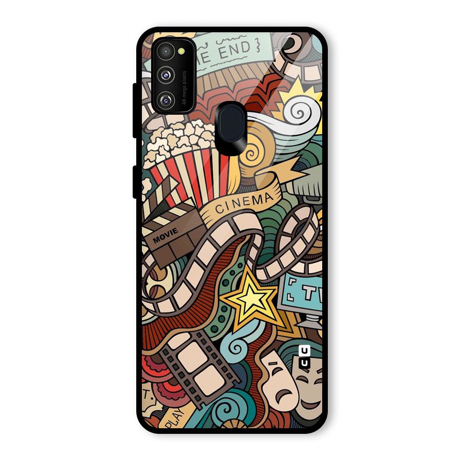 Cinematic Design Glass Back Case for Galaxy M30s