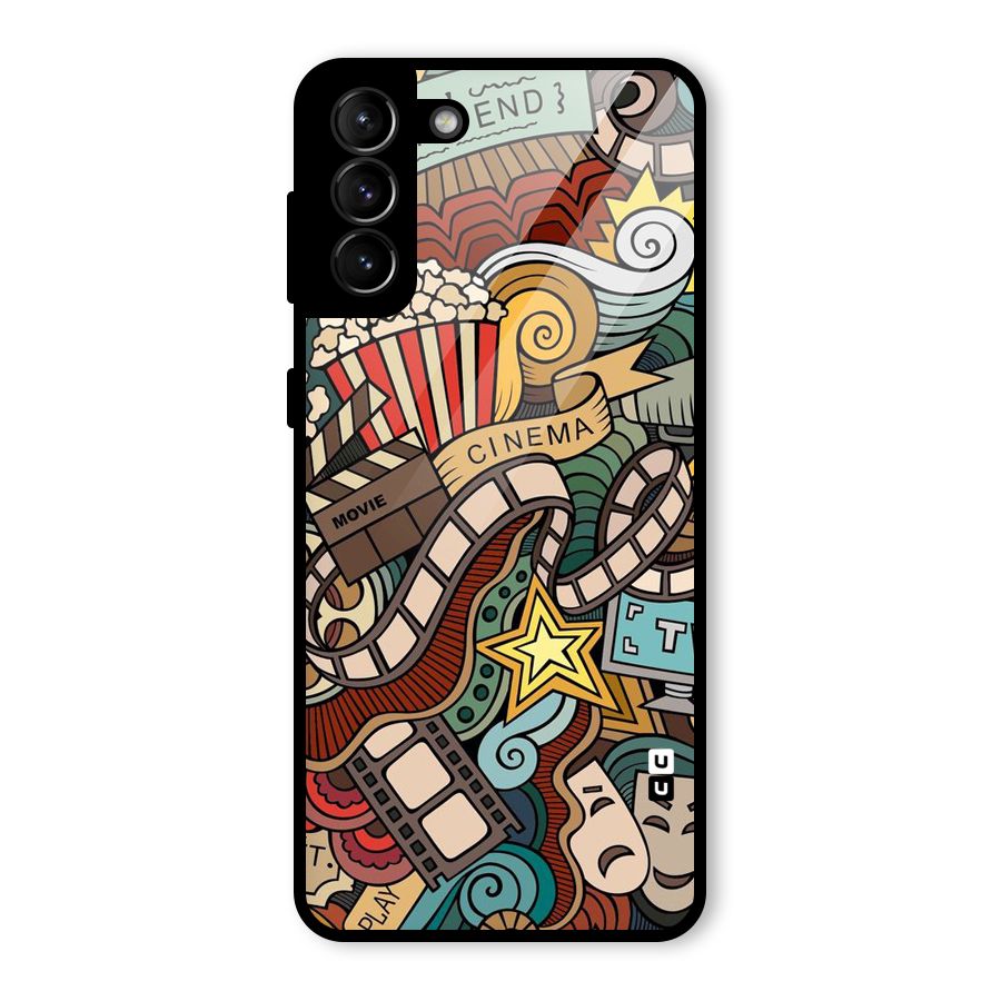 Cinematic Design Glass Back Case for Galaxy S21 Plus